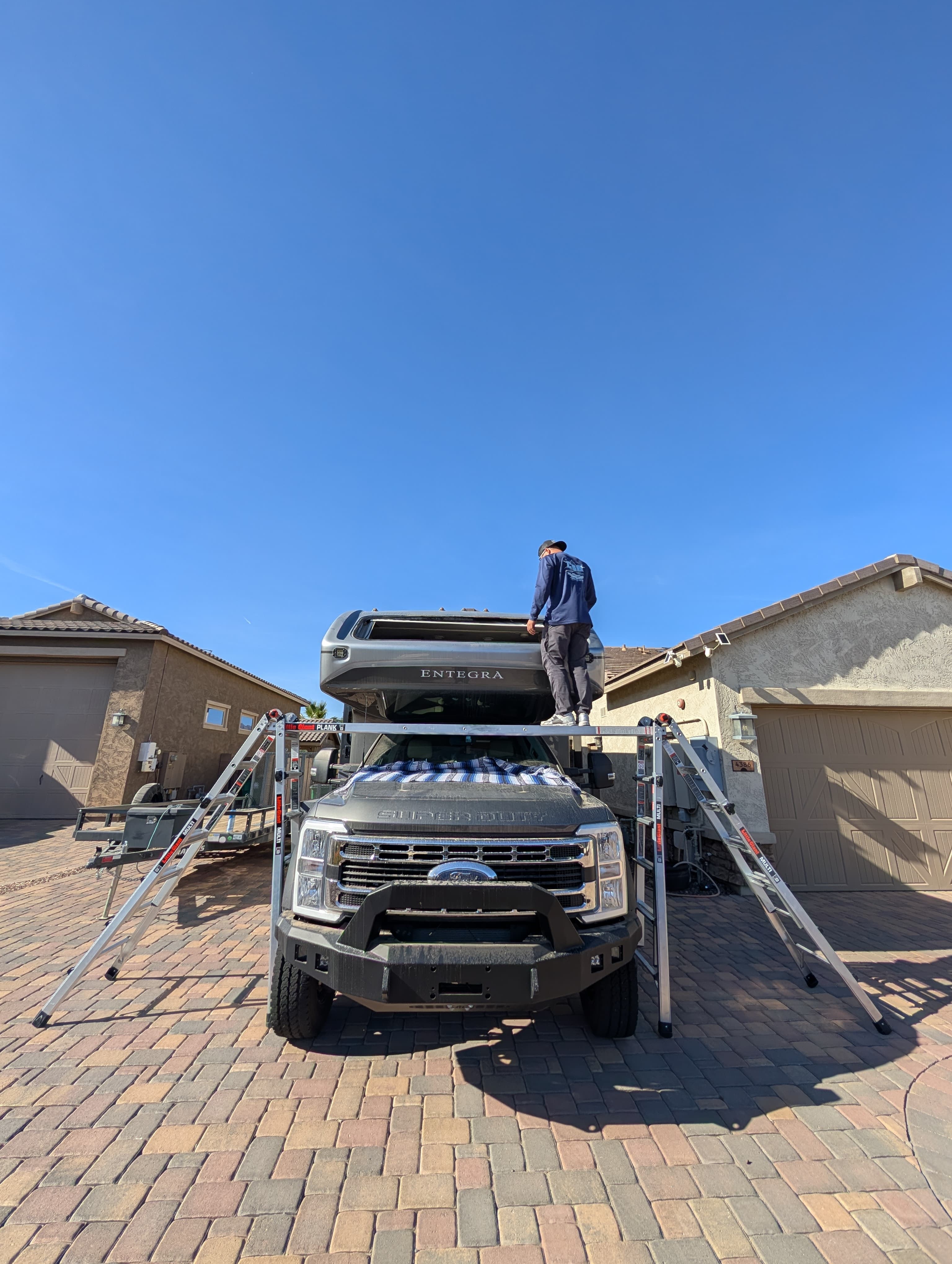 RV windshield completed