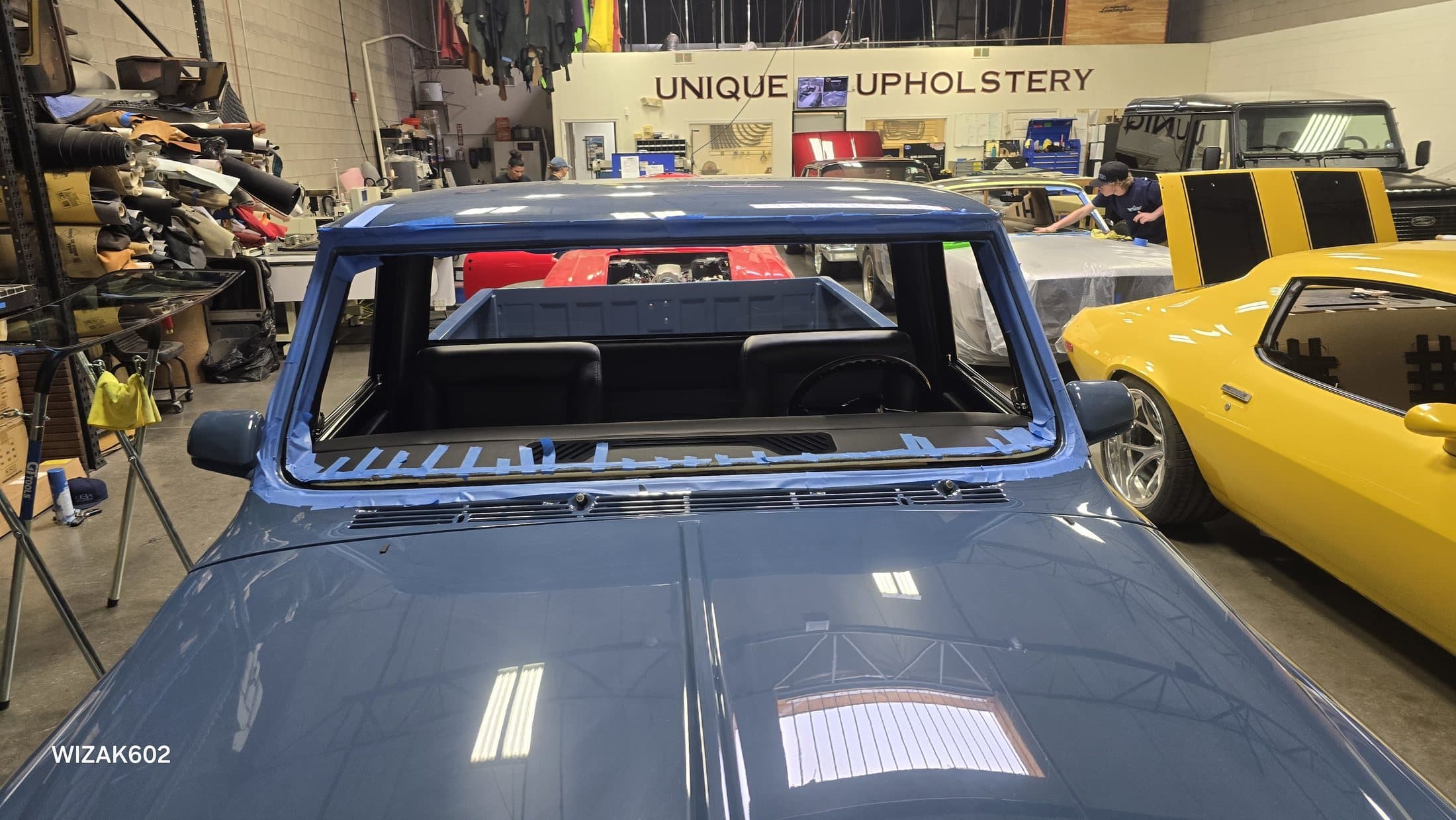 Classic vehicle auto glass project