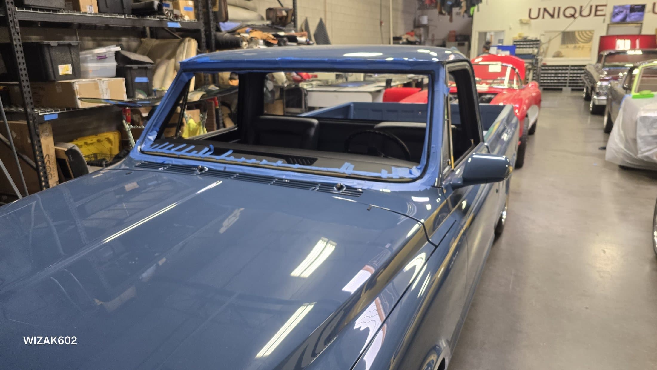 Classic vehicle auto glass project