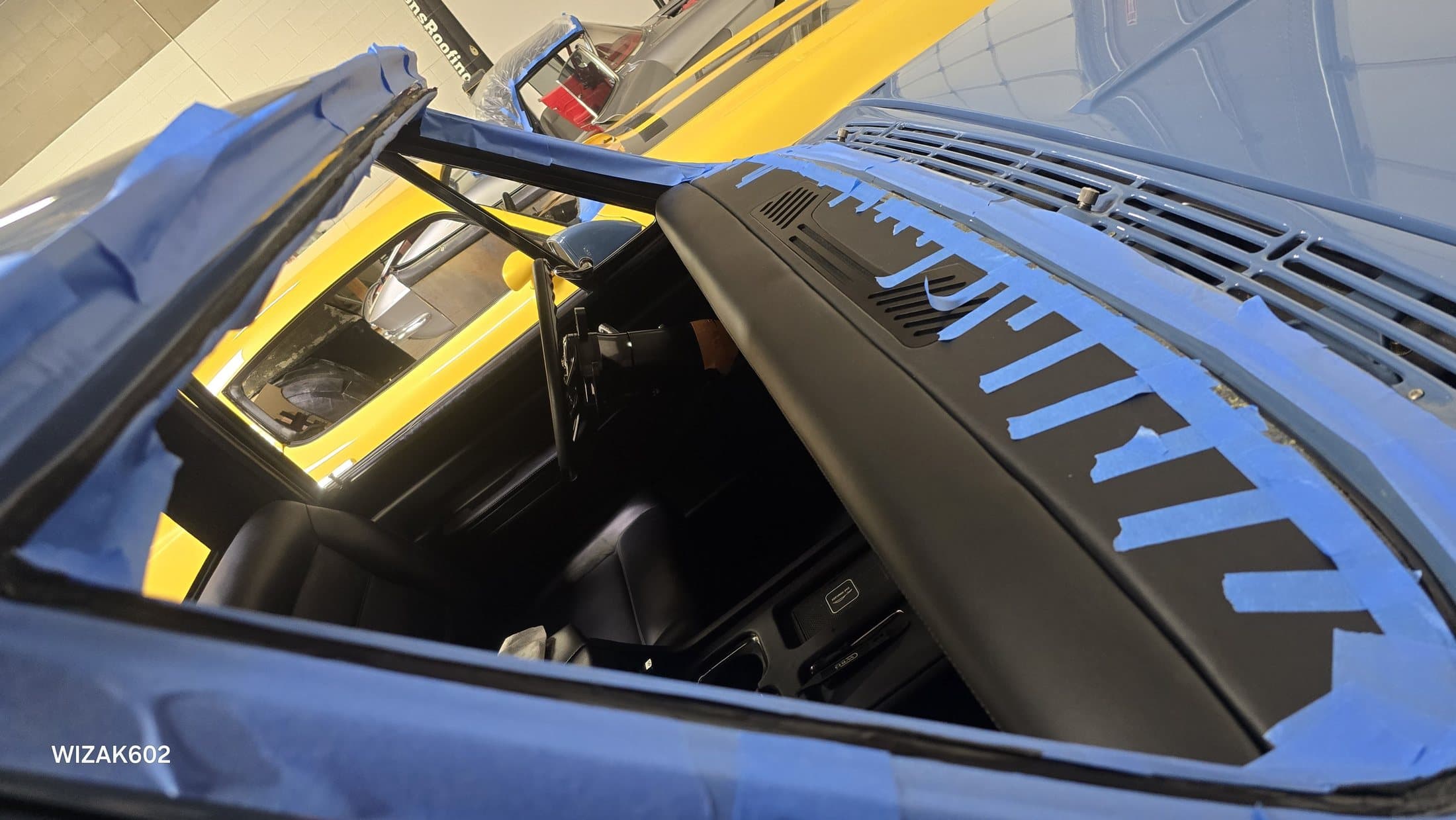 Classic vehicle auto glass project