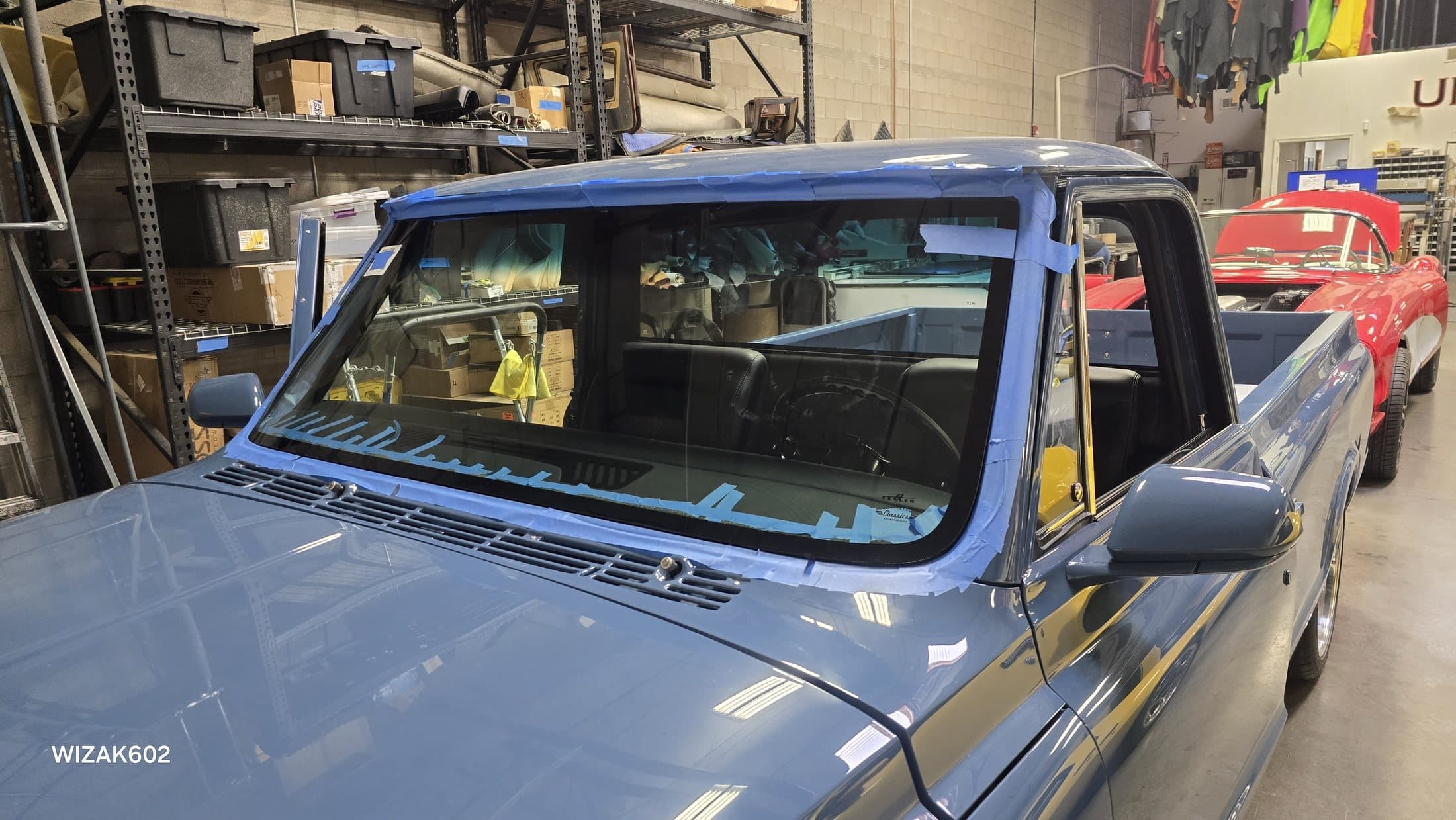 Classic vehicle auto glass project