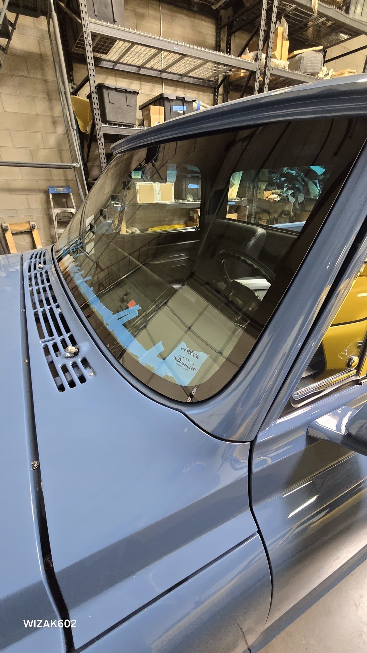 Classic vehicle auto glass project