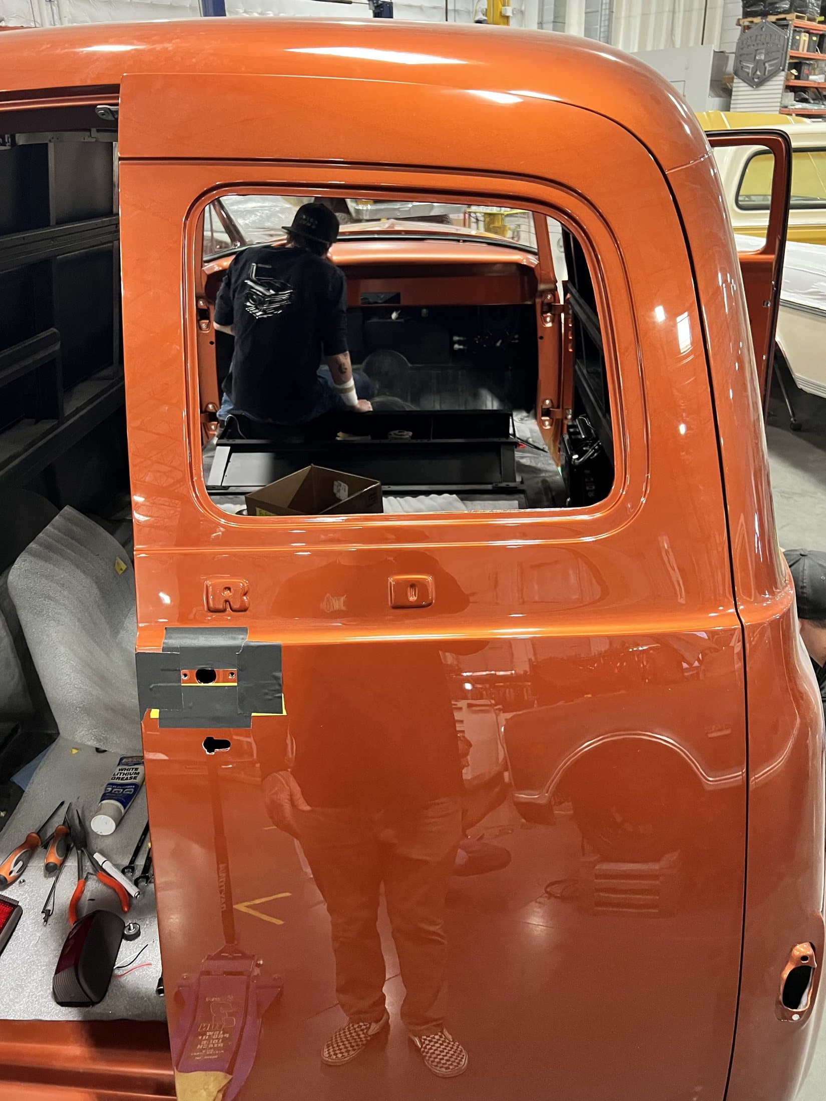 Classic vehicle auto glass project