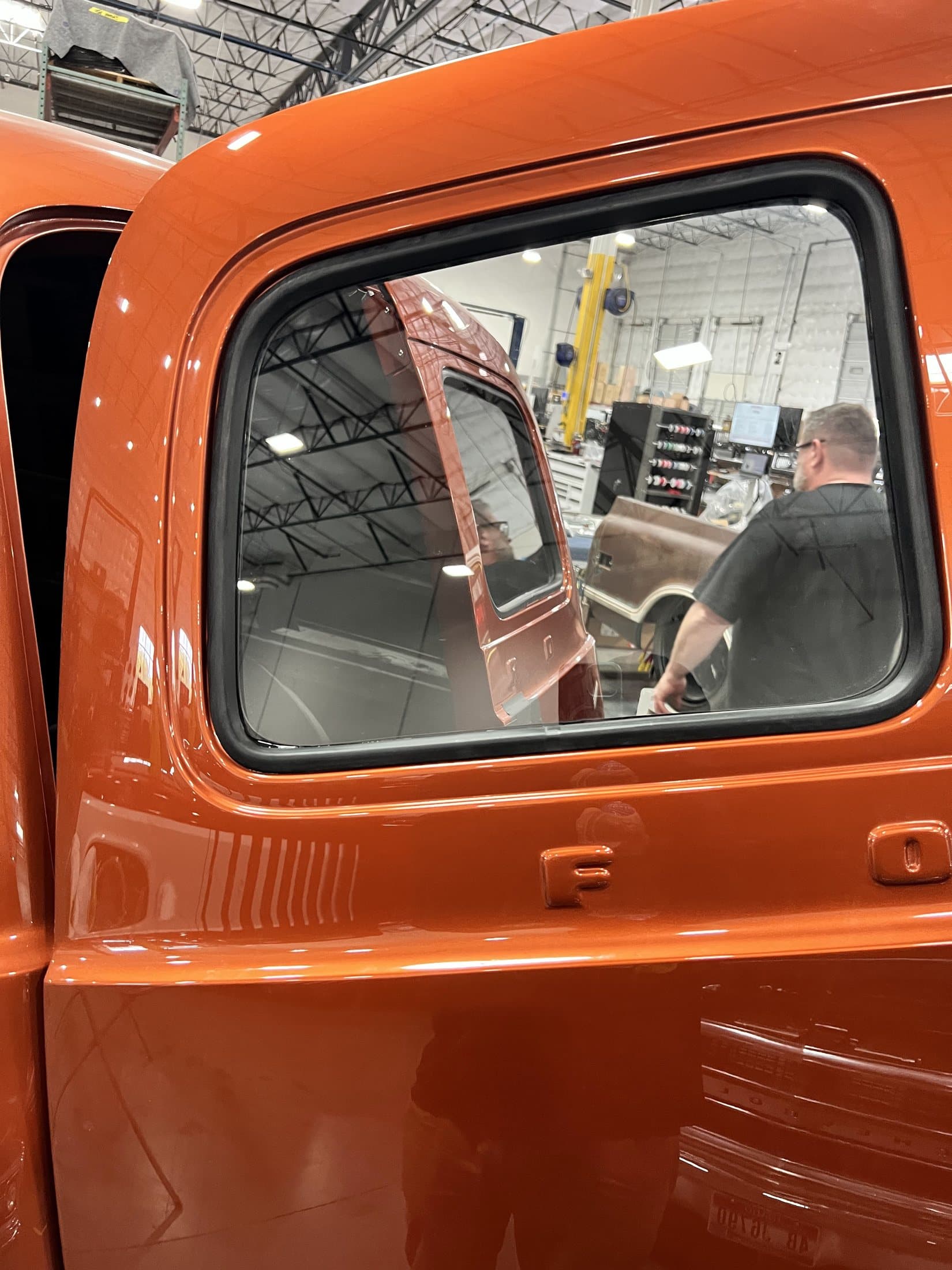 Classic vehicle auto glass project