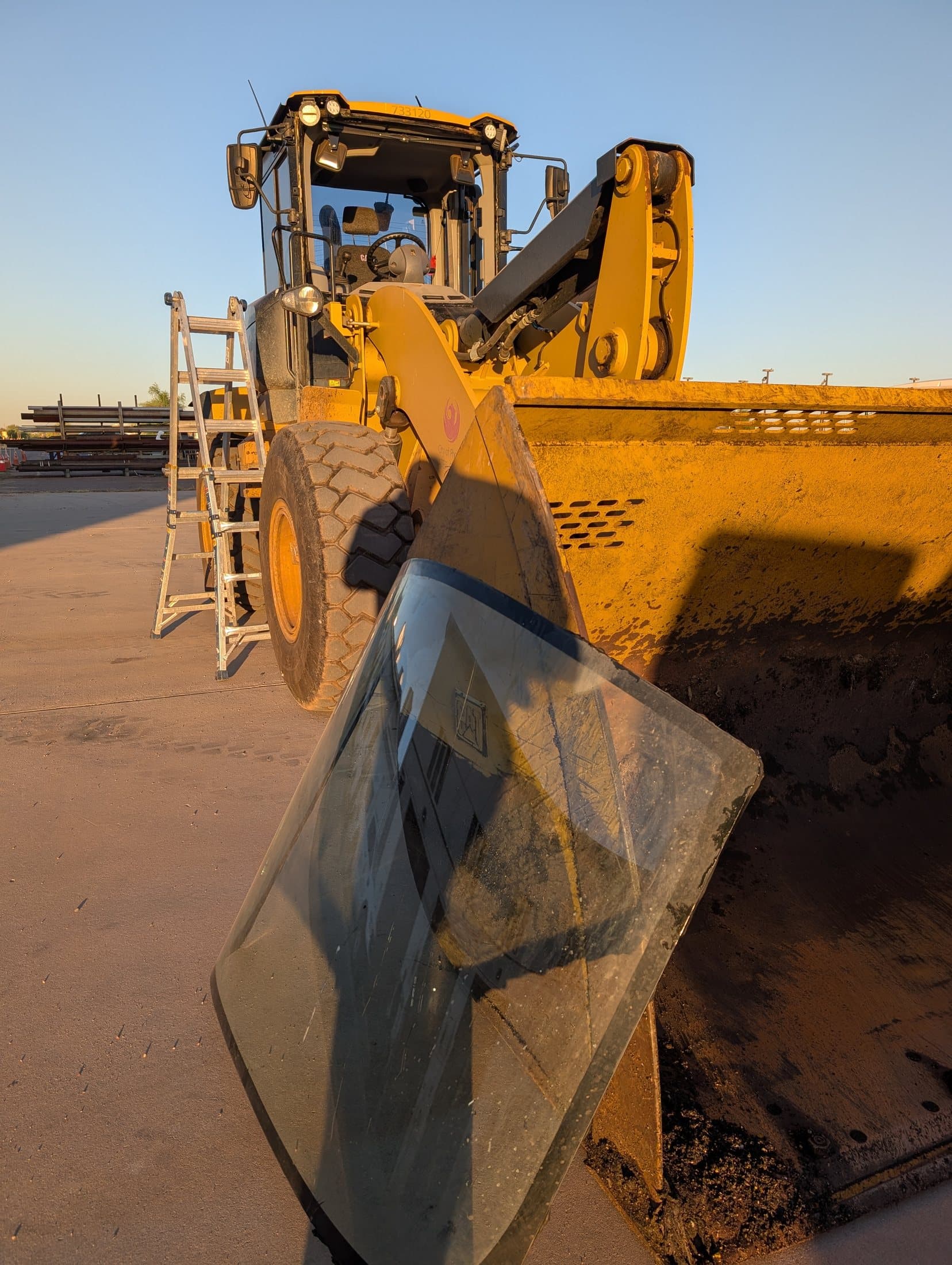 Heavy equipment glass project