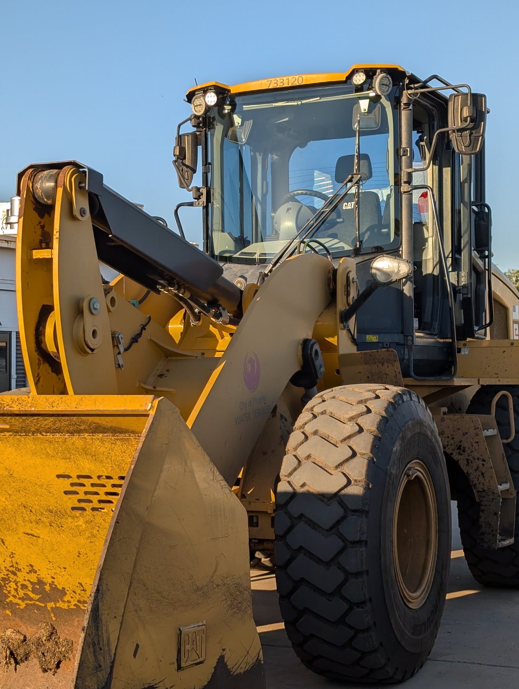 Heavy equipment glass project