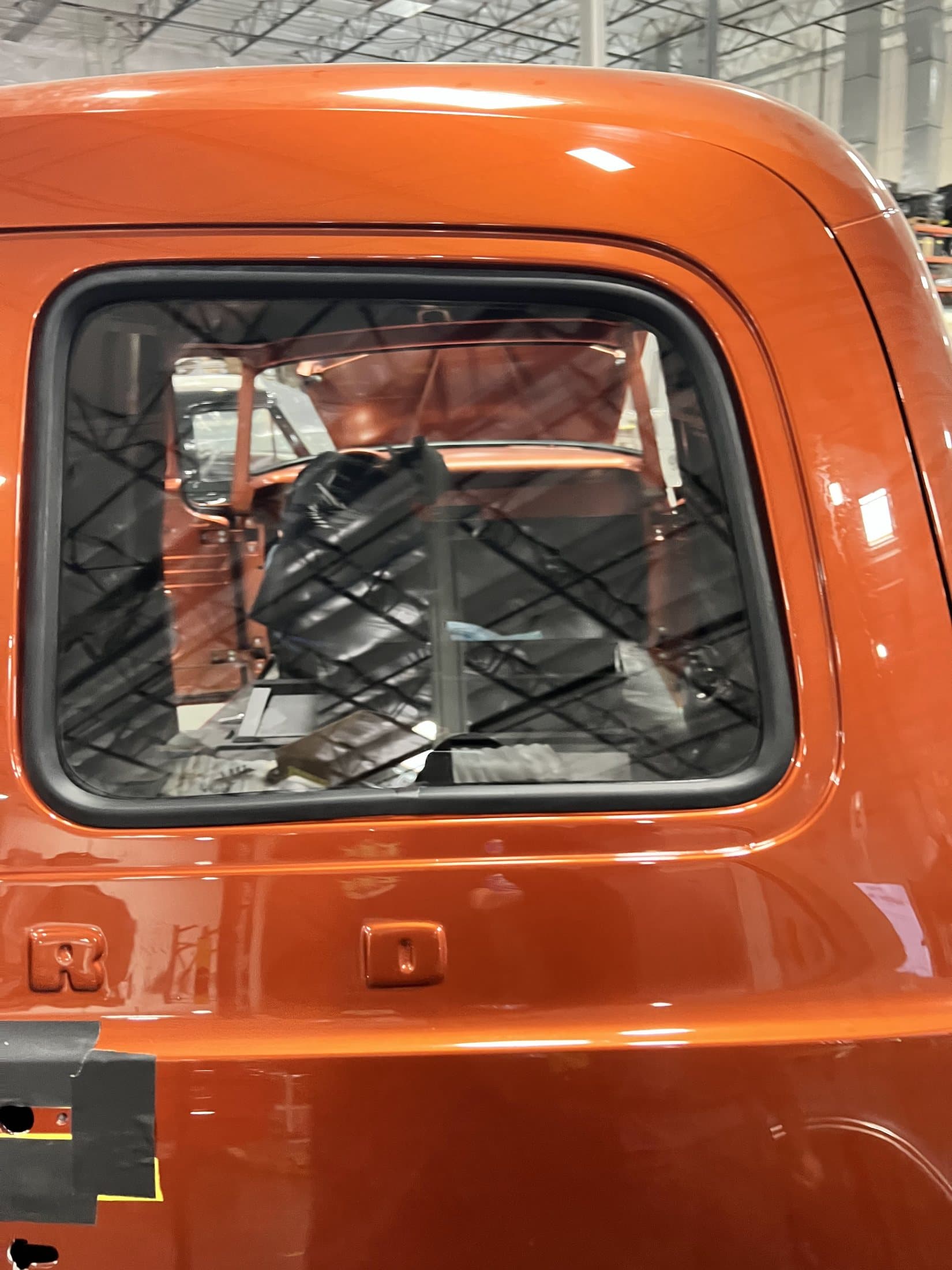 Classic vehicle auto glass project