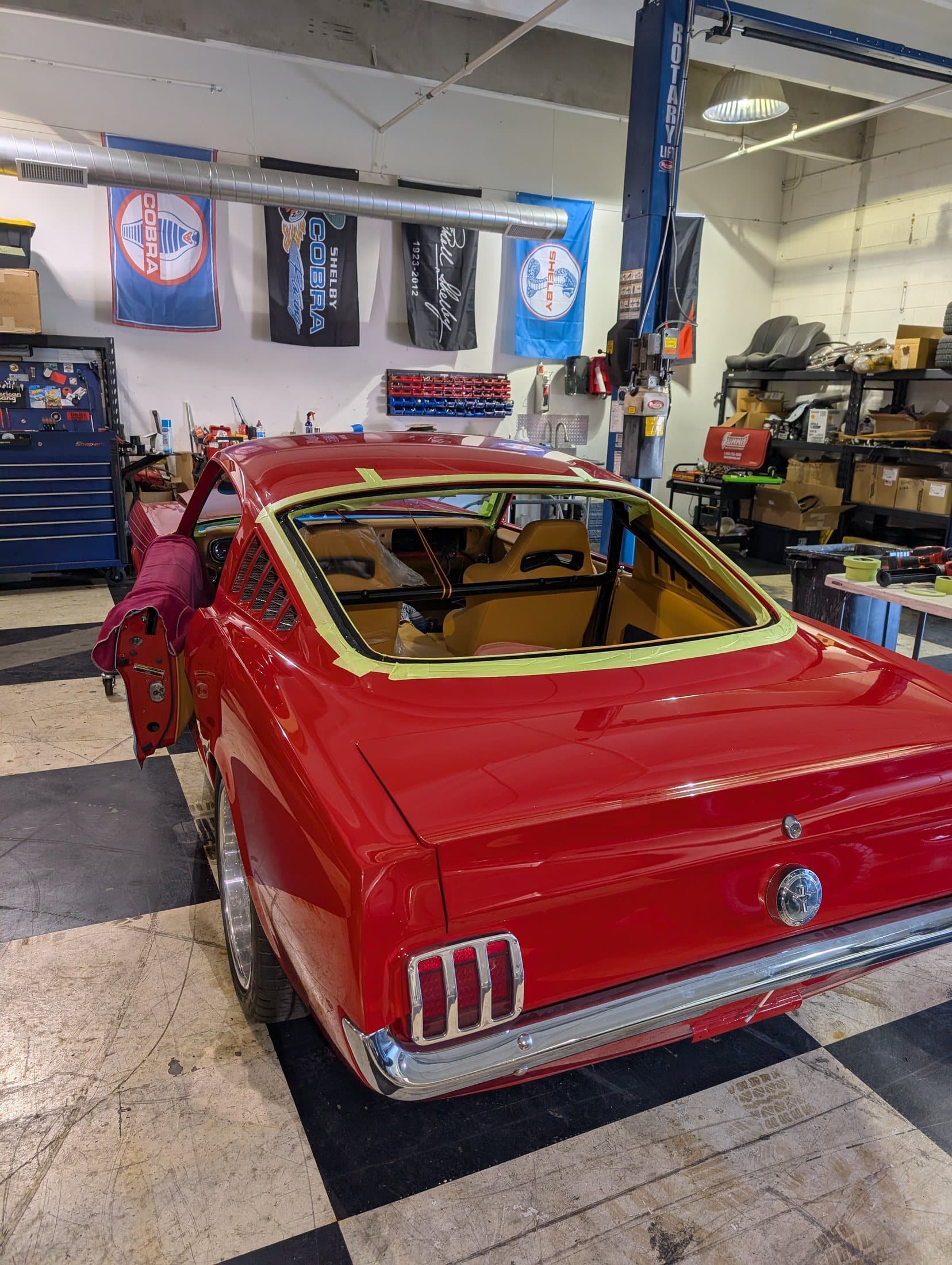 Classic vehicle auto glass project