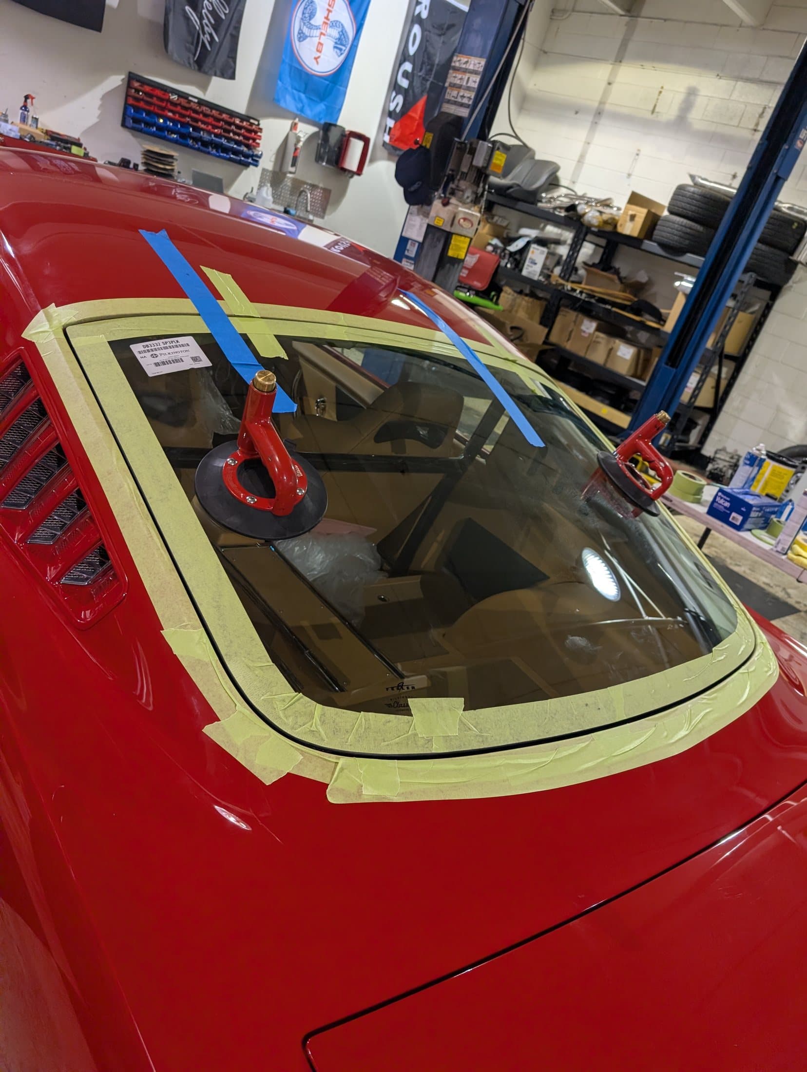 Classic vehicle auto glass project