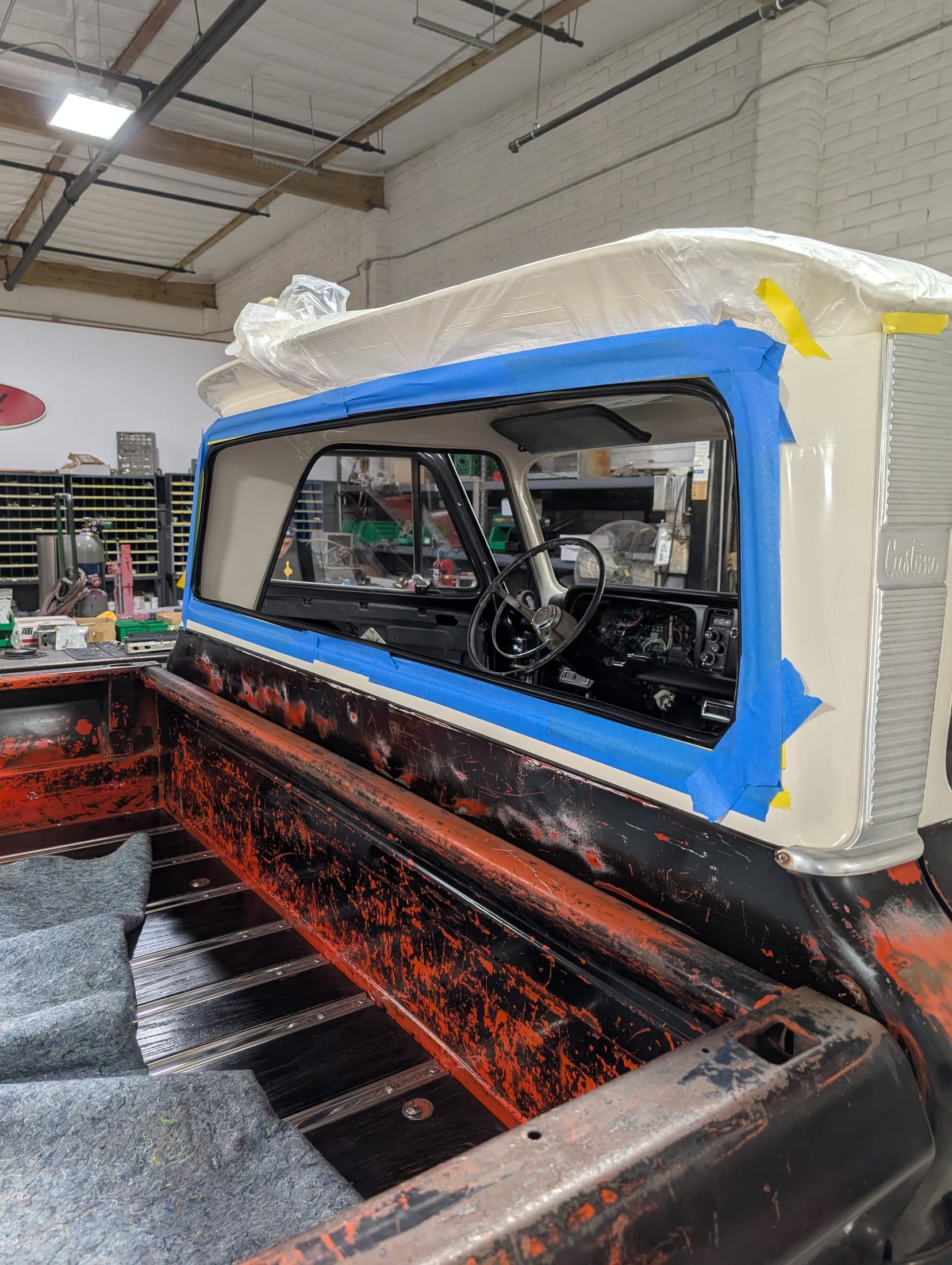 Classic vehicle auto glass project